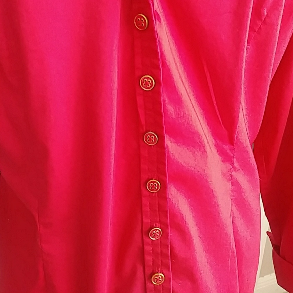 Red Colard Shirt - Picture 2 of 5